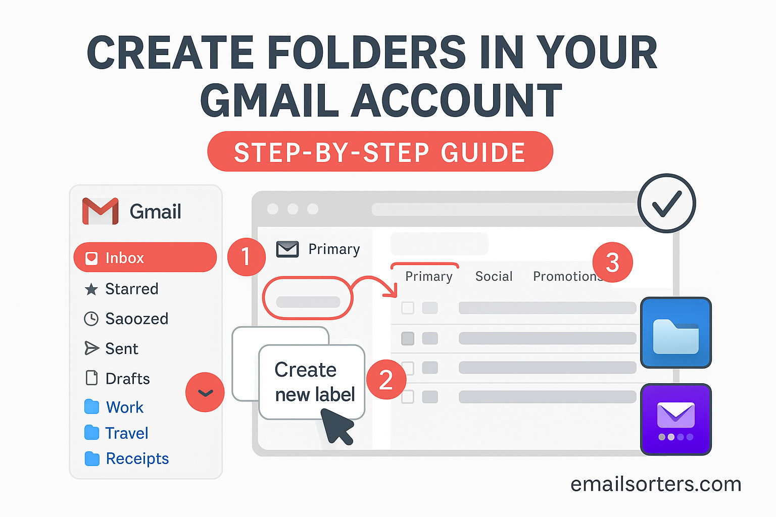 Create Folders in Your Gmail Account