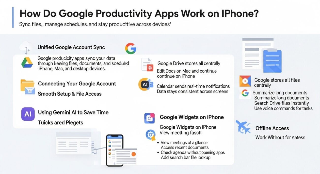Google Productivity Apps Work on iPhone