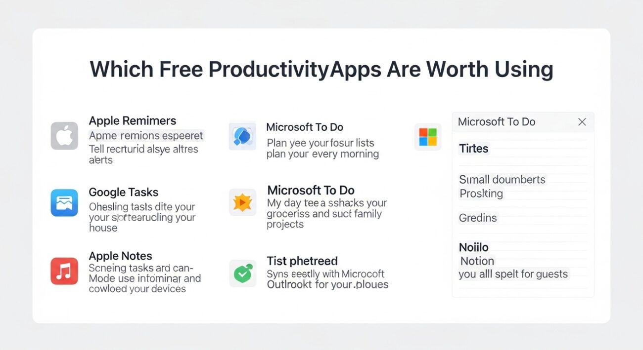 Free Productivity Apps for iPhone