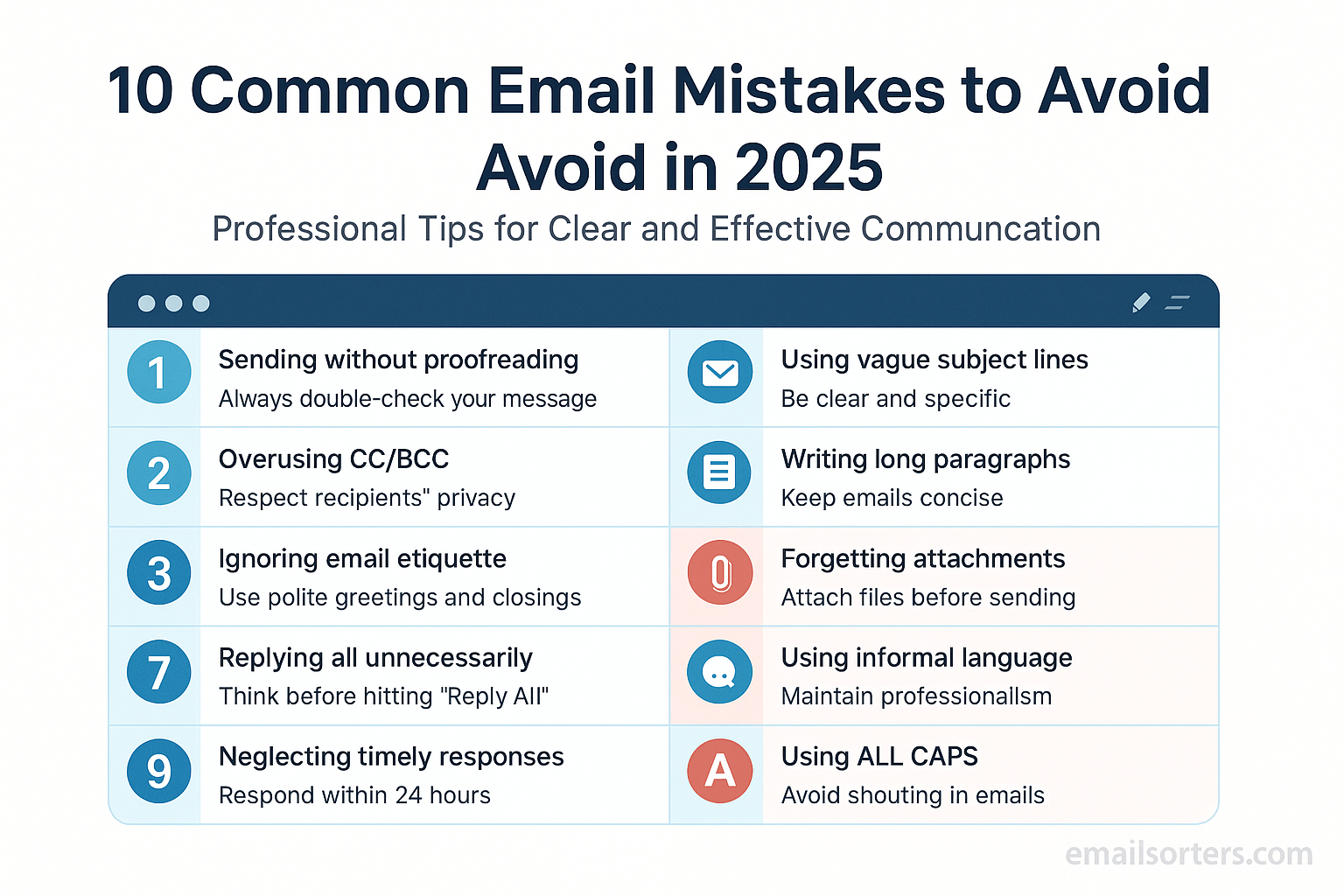 10 Common Email Mistakes To Avoid In 2025 (Professional Tips)