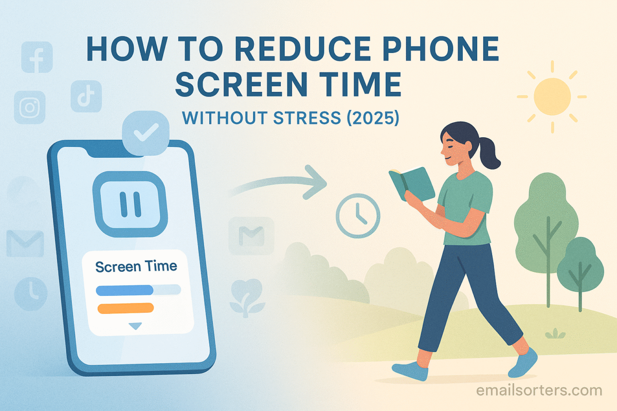 Reduce phone screen time