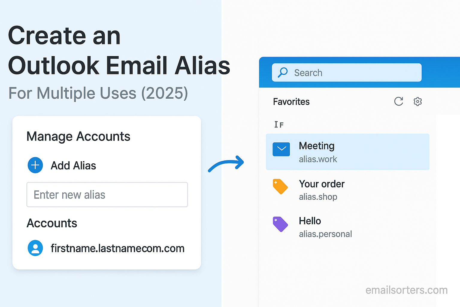 Outlook alias