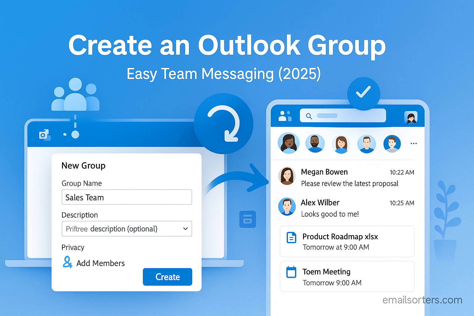 Create Outlook group
