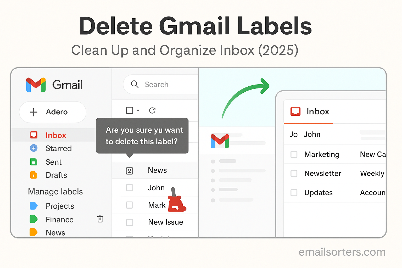 Delete Gmail Labels