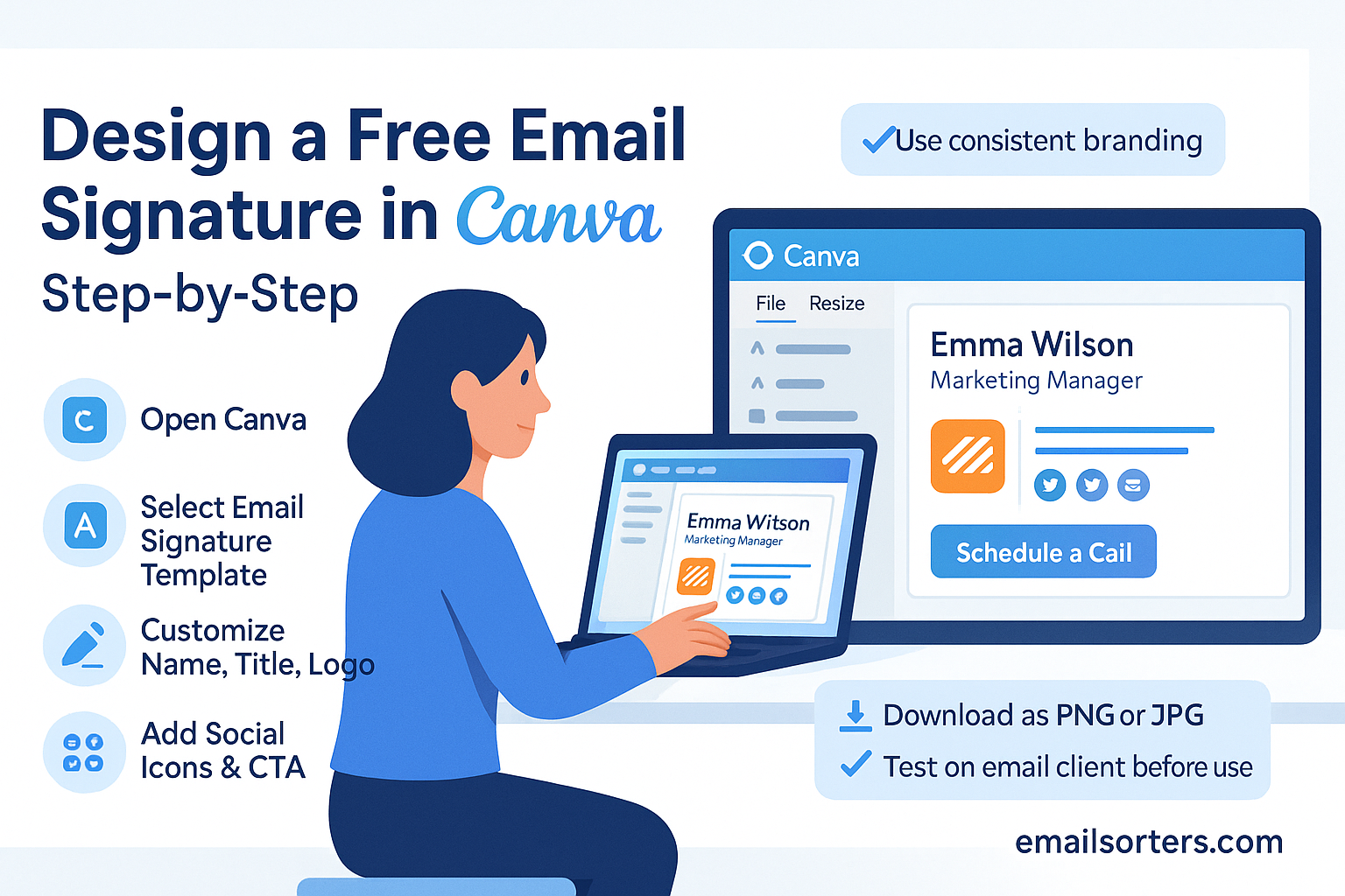 Email Signature in Canva