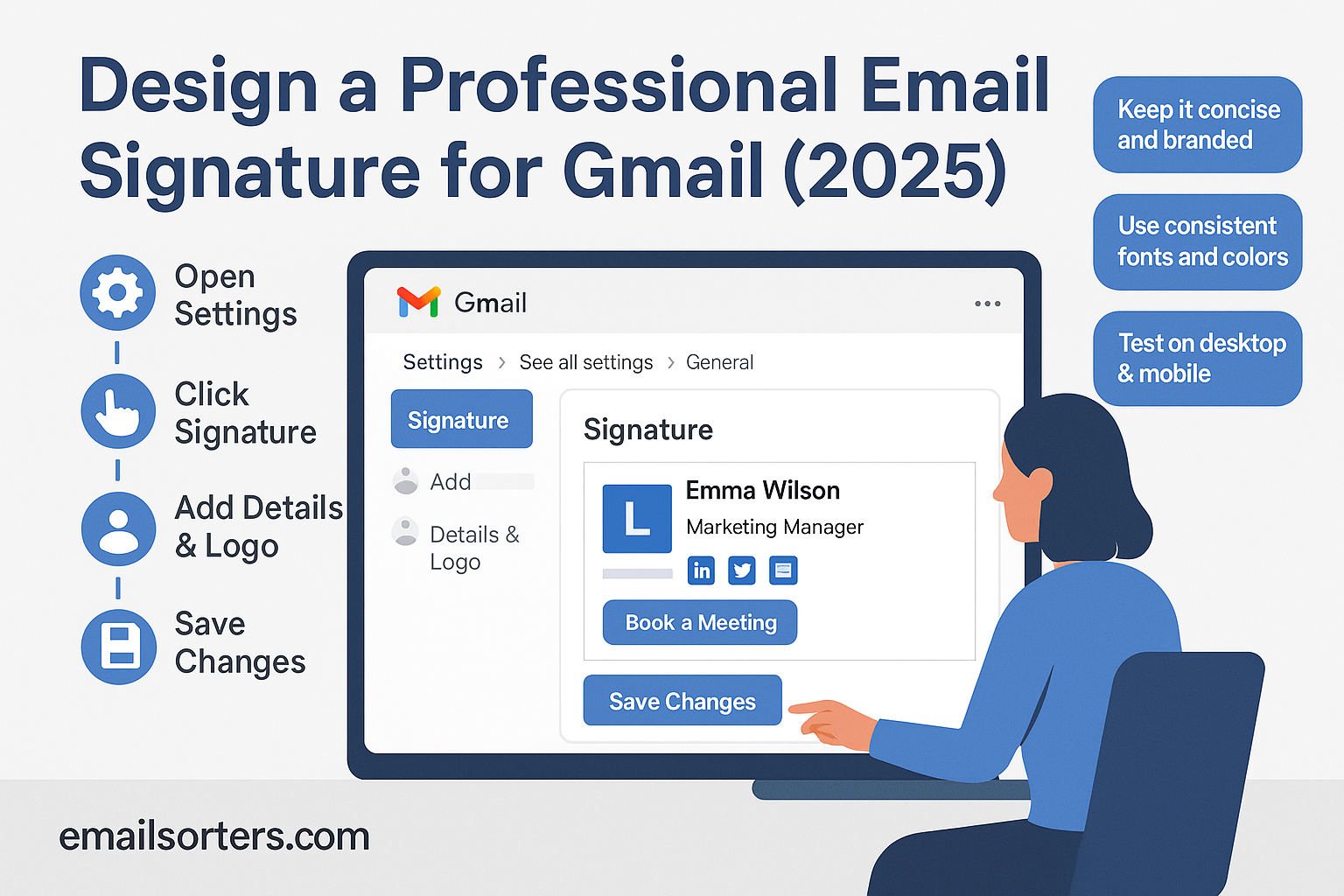 Professional Gmail signature