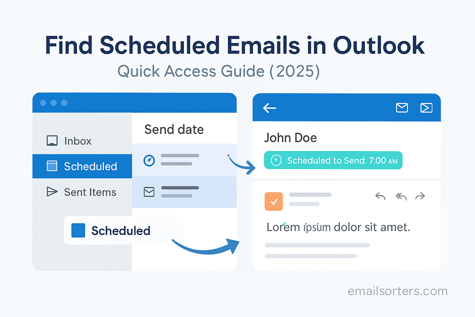 Find Scheduled Emails in Outlook