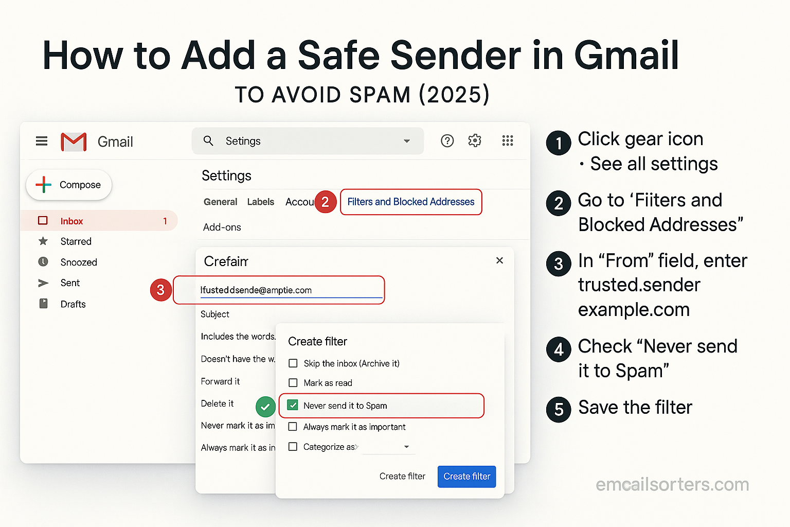 Safe Sender in Gmail