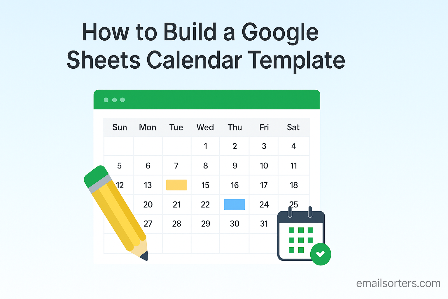 Google Sheets calendar