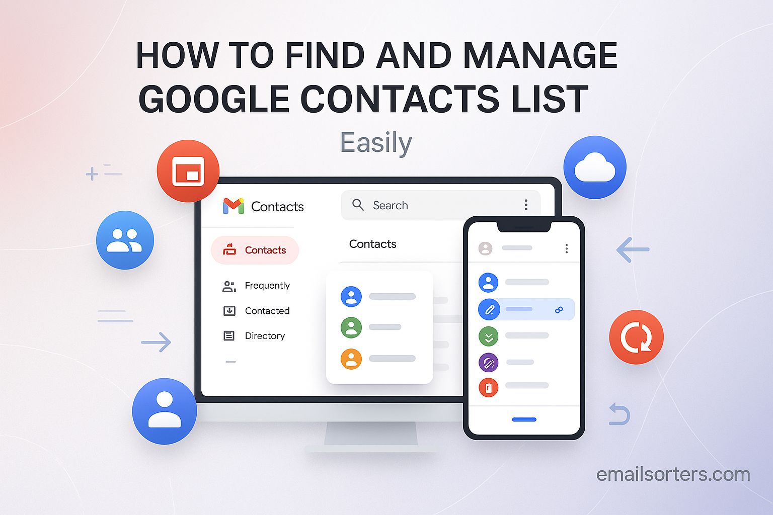 Google Contacts List