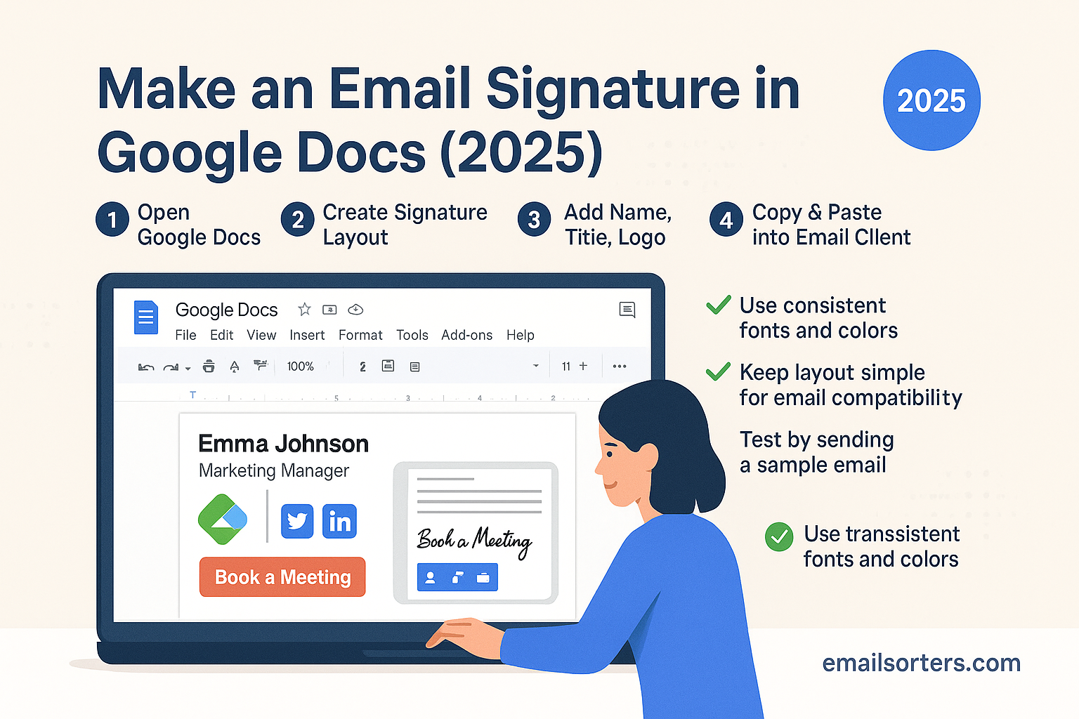 Email Signature in Google Docs