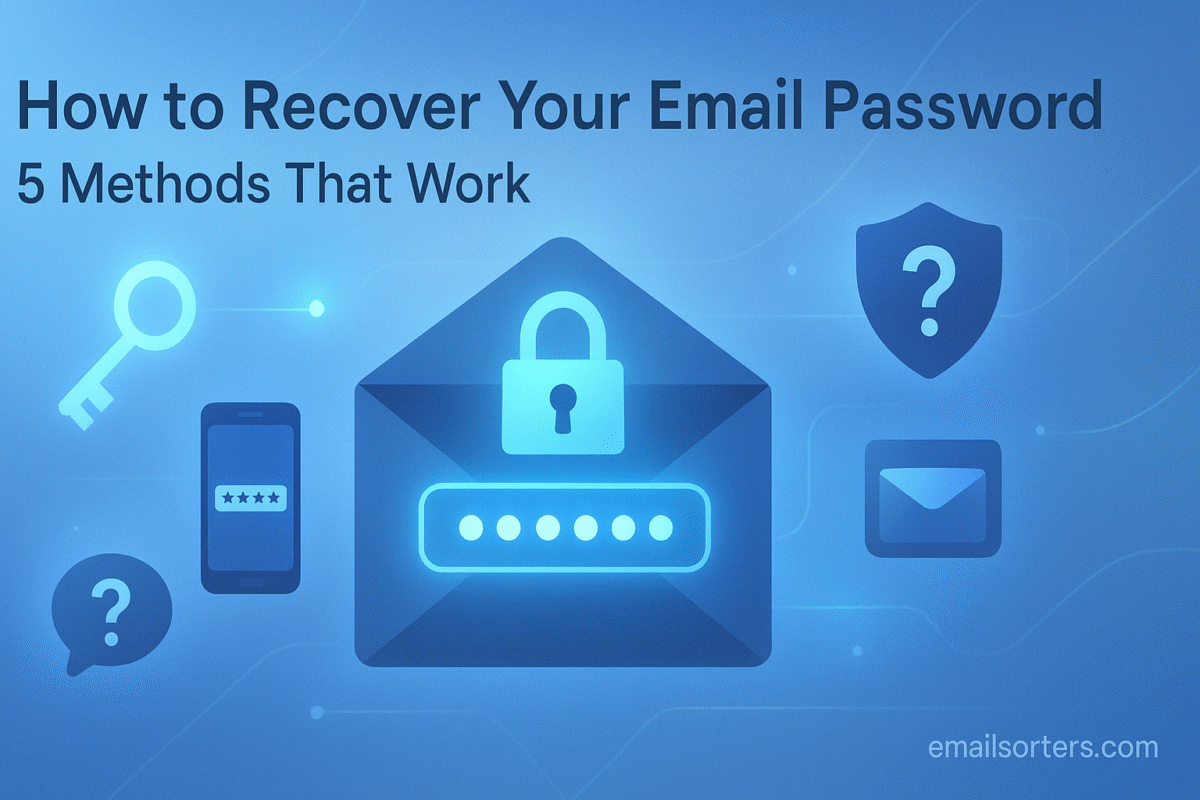 Recover email password