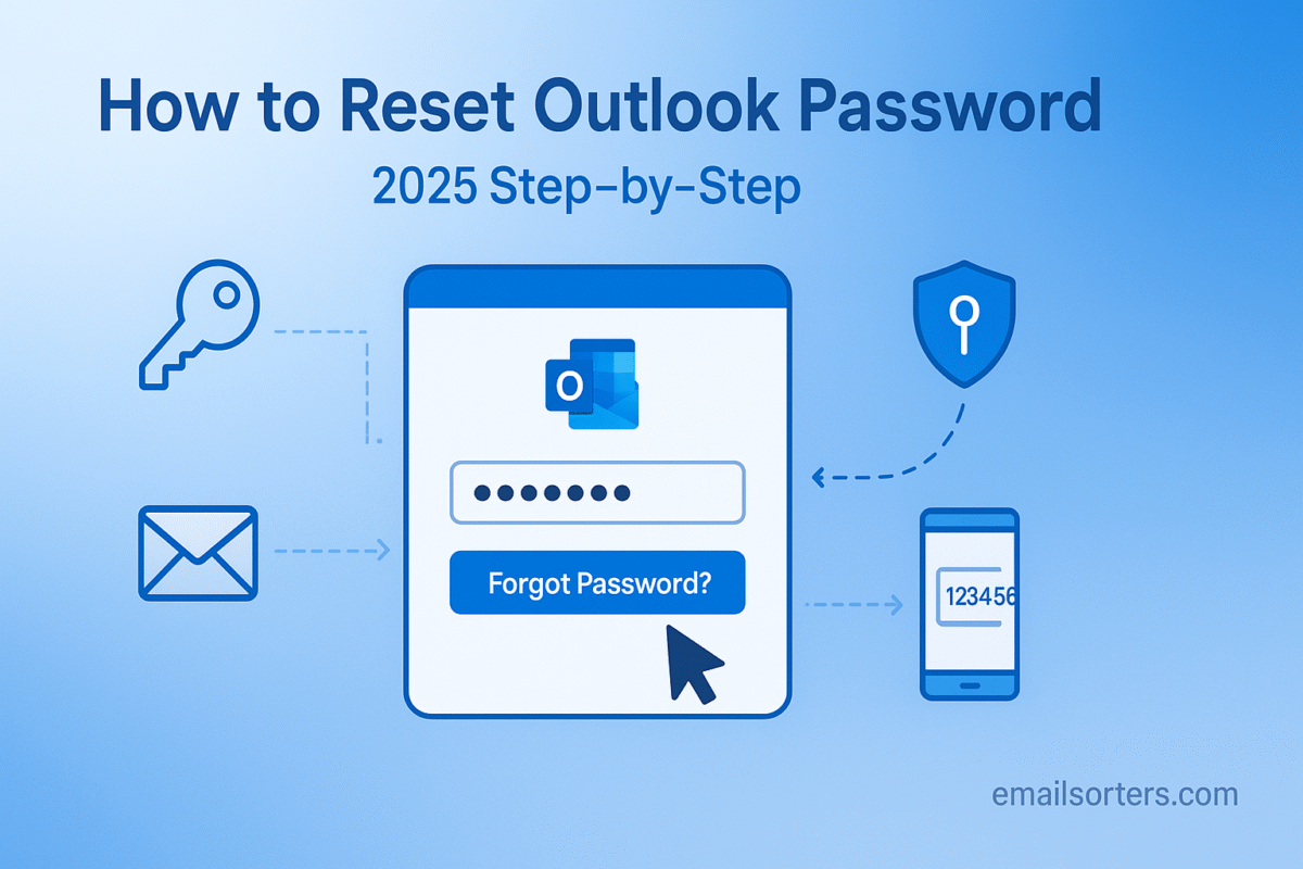 Reset Outlook password
