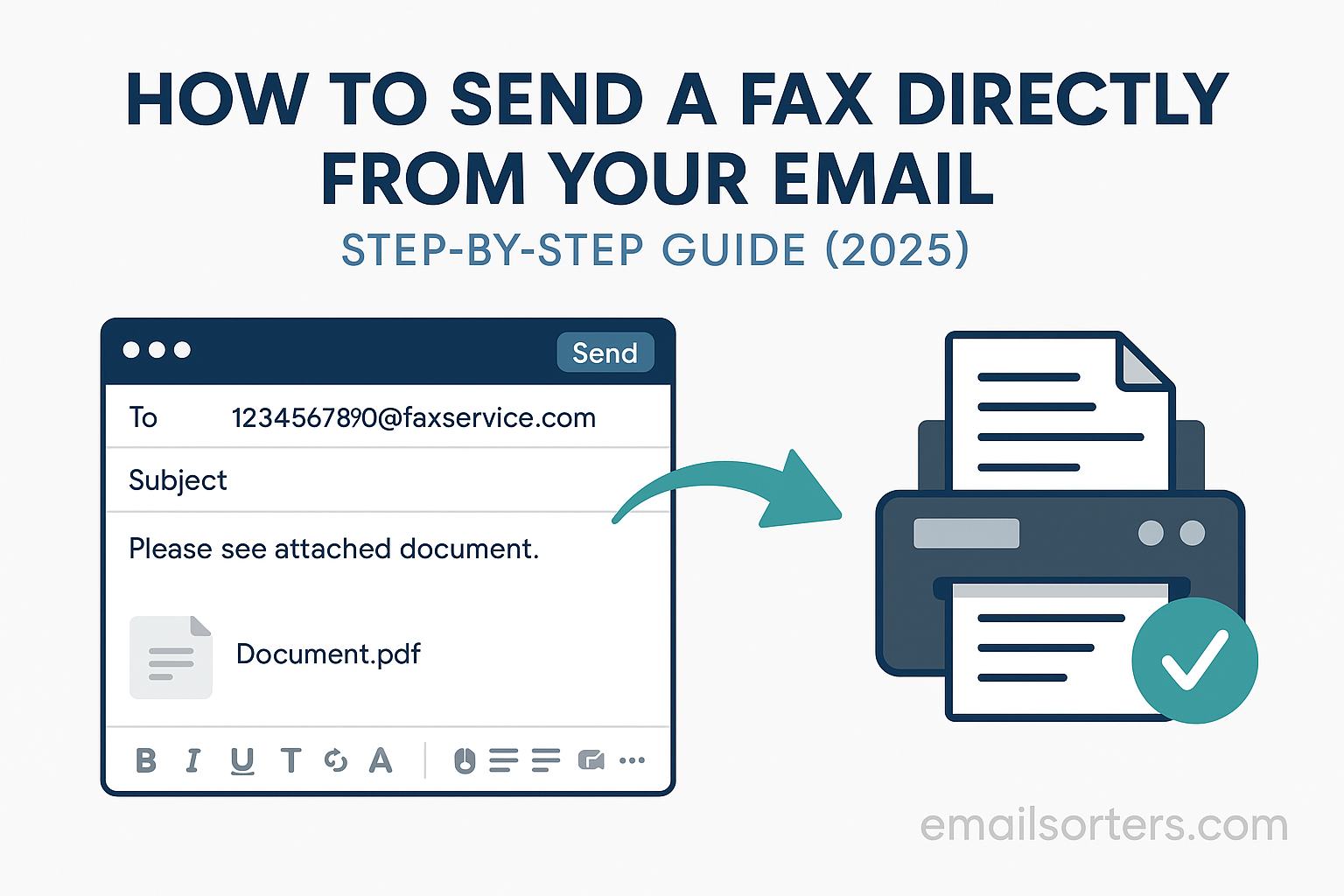 Send fax from email