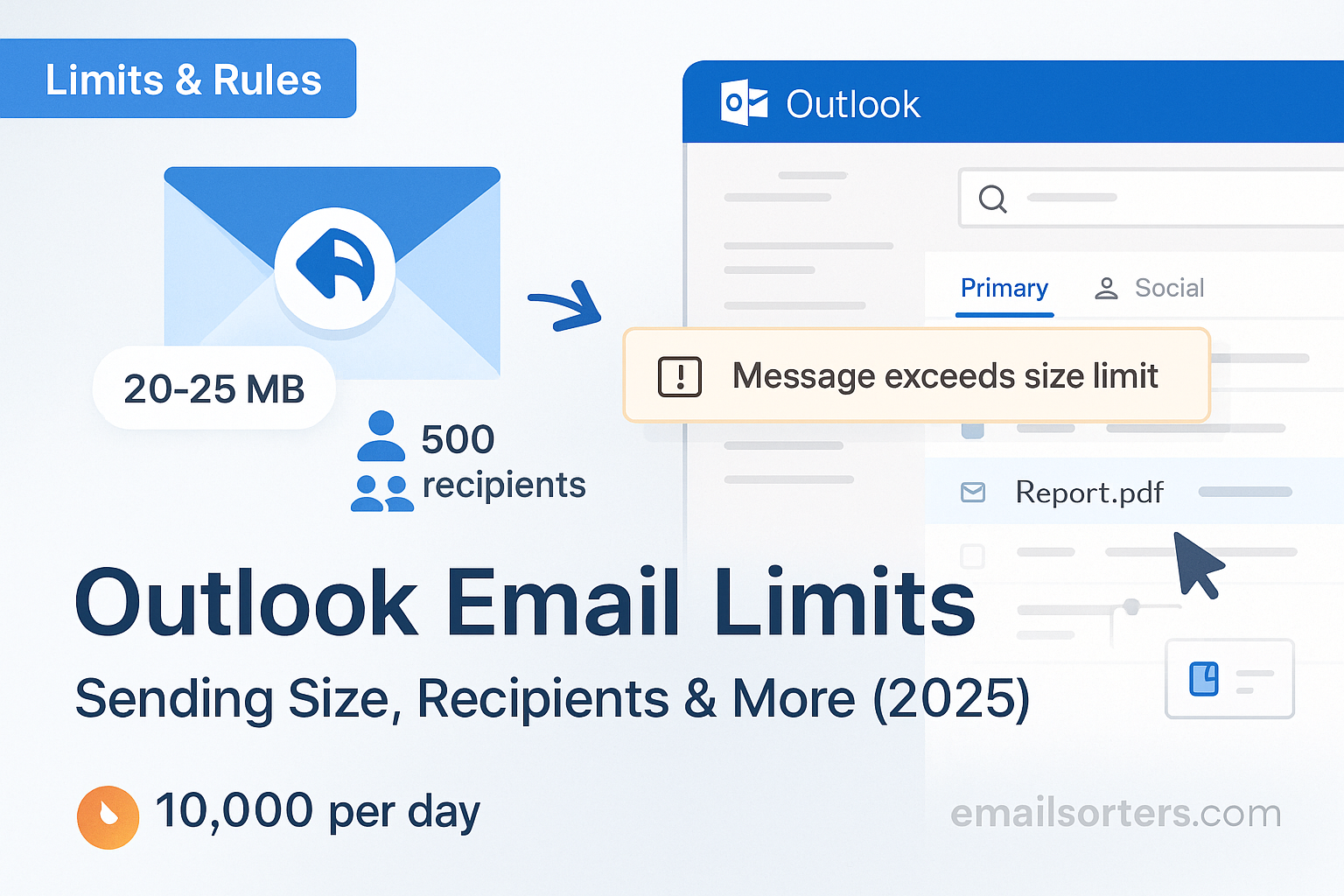 Outlook Email Limits