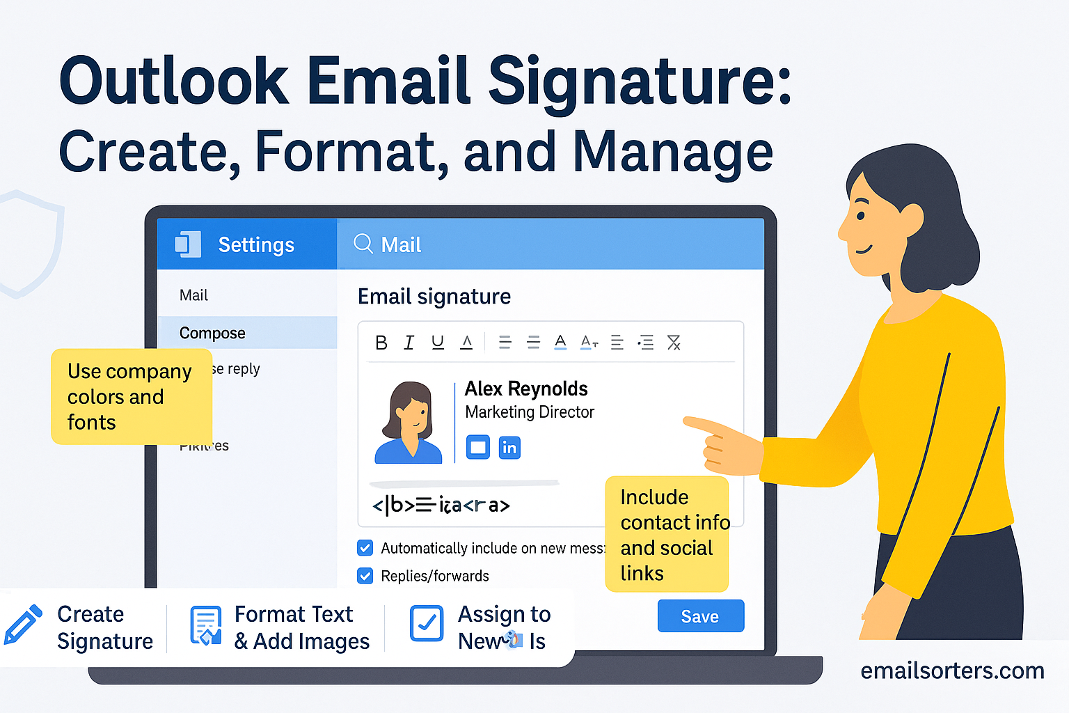 Outlook email signature