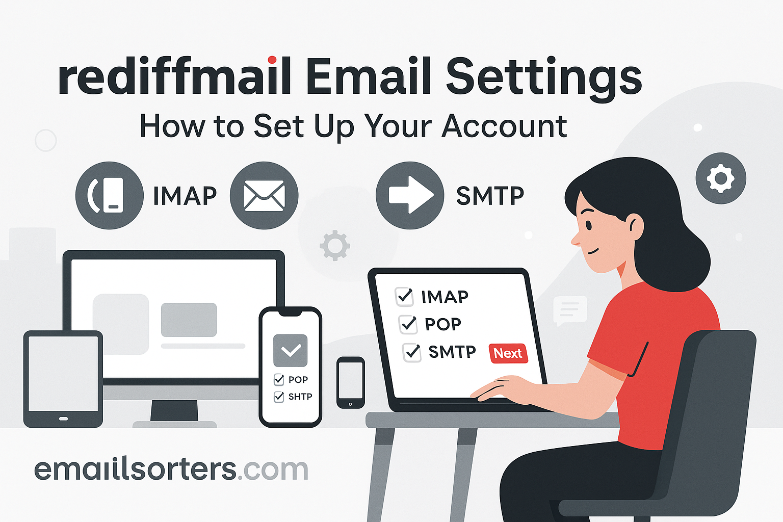 Rediffmail Email Settings