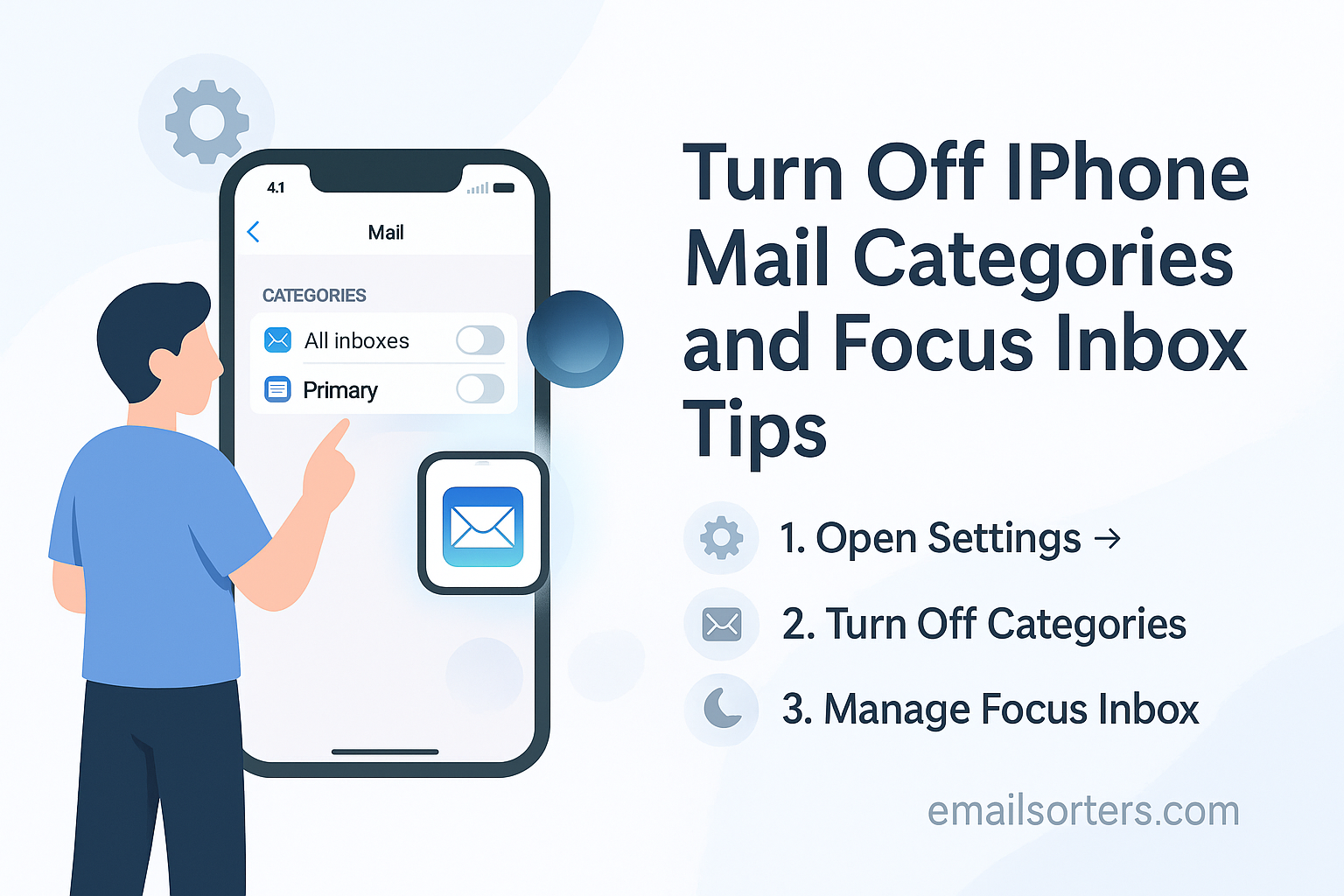 Turn off iPhone Mail categories