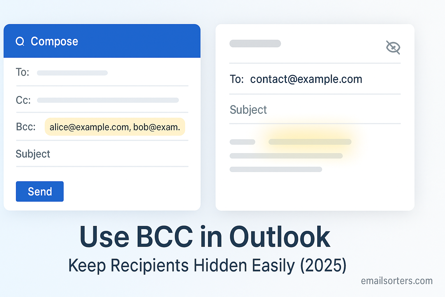 BCC in Outlook