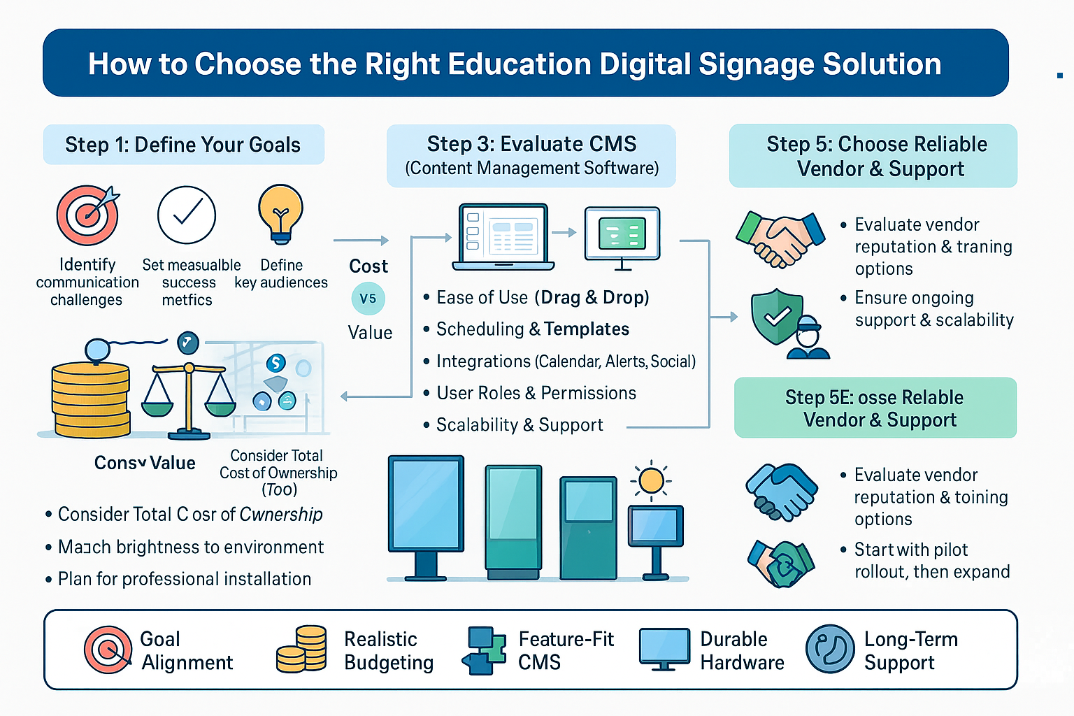 How Do You Choose the Right Education Digital Signage Solution for Your School