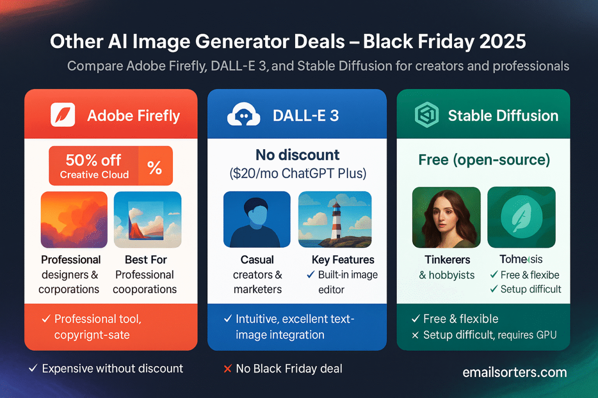 What About Other AI Image Generator Deals?