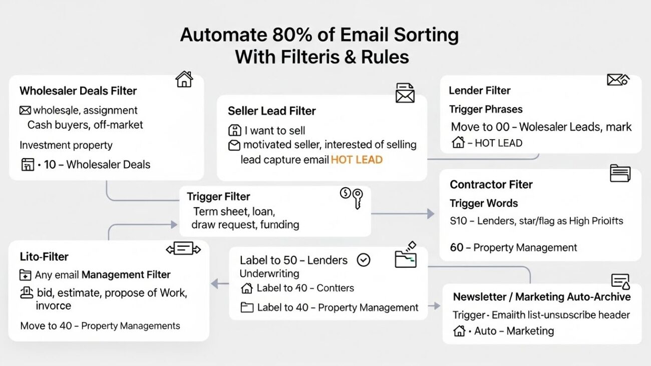 Automate 80% of Email Sorting With Filters & Rules